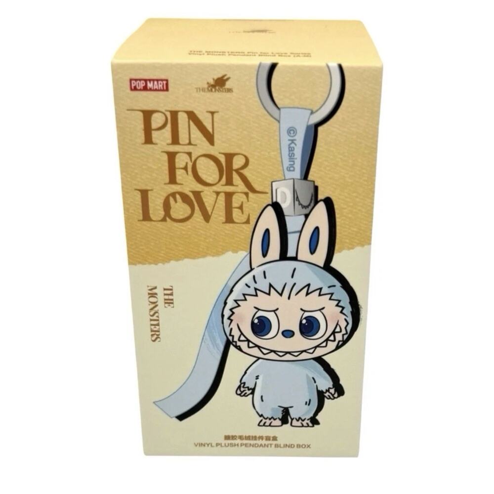 USA-NEW Authentic popmart Labubu Monsters Pin For Love SEALED Blind box